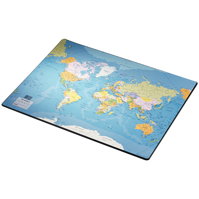 Mata na biurko Esselte 400 x 530 mm z mapą świata