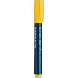 Marker permanentny Schneider MAXX 130 okrągły - żółty