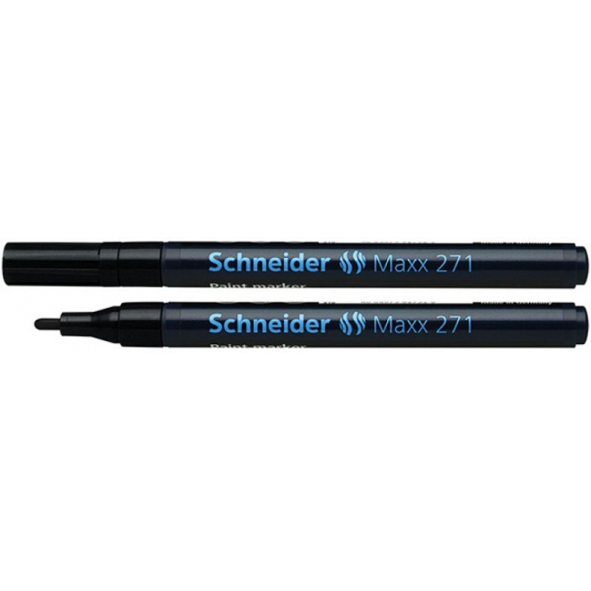 Marker olejowy Schneider MAXX 271 okrągły, 1-2 mm - czarny