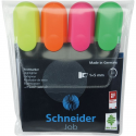 Zakreślacz Schneider JOB 4szt. - mix kolorów