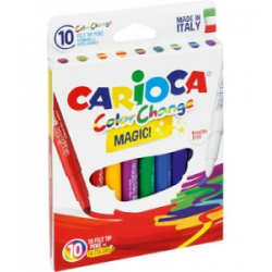 Pisaki zmieniające kolor Carioca Color Change - 9+1szt.