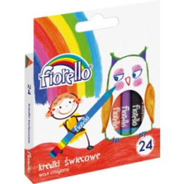 Kredki świecowe Fiorello - 24 kolory