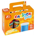 Farby Carioca tempera do malowania palcami - 6 kolorów