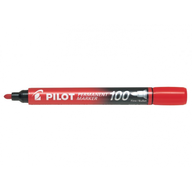 Marker permanentny Pilot SCA-100 okrągły - czerwony