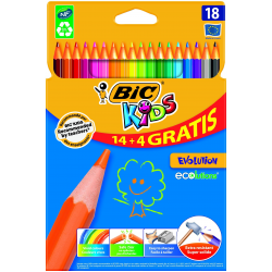 Kredki ołówkowe Bic Kids Evolution  - 18 kolorów