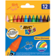 Kredki świecowe Bic Kids Wax - 12 kolorów