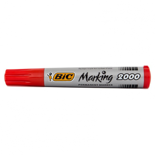 Marker permanentny Bic Marking 2000 ecolutions okrągły - czerwony