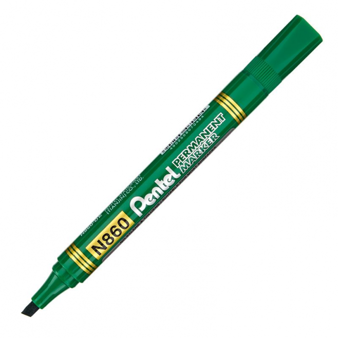 Marker permanentny Pentel N860 ścięty - zielony