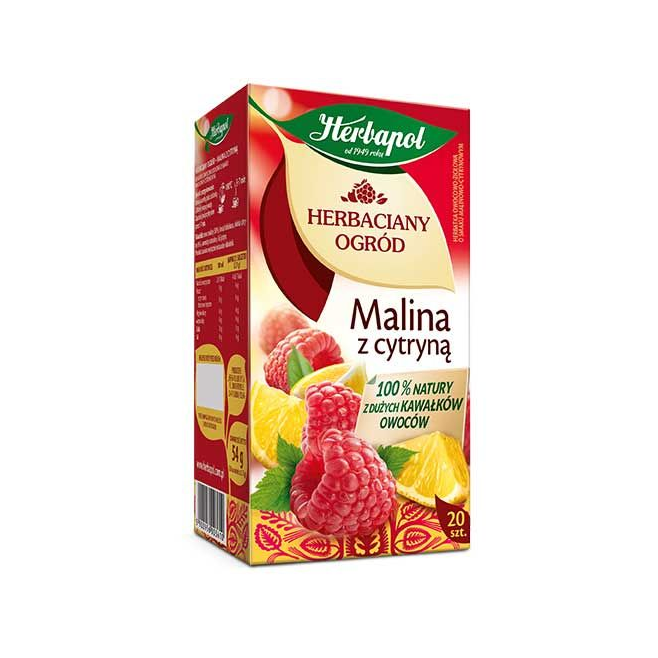 Herbata Herbapol Malina z cytryną 20t