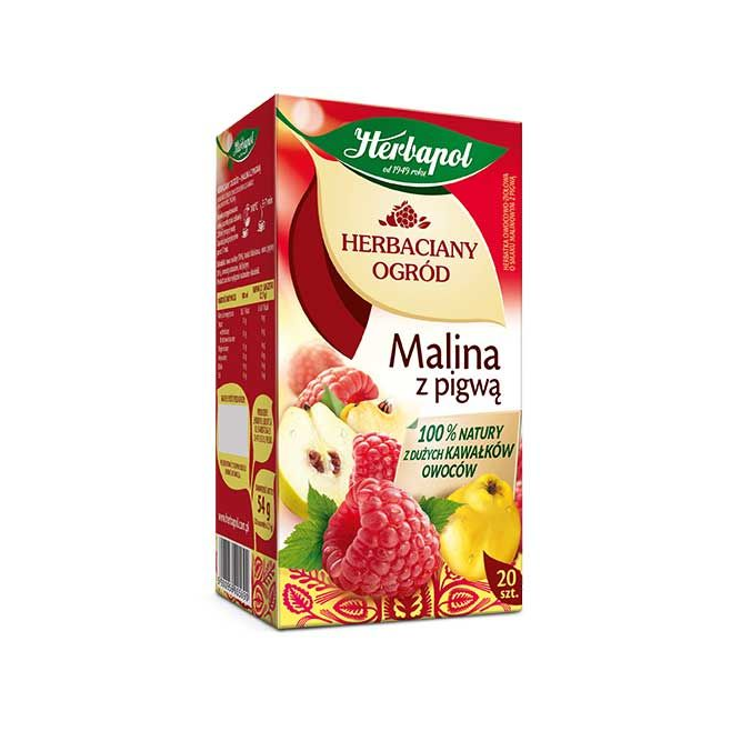 Herbata Herbapol Malina z pigwą 20t