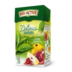 Herbata Big-Active zielona z pigwą i granatem 20t