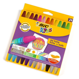 Kredki pastele olejne Bic Kids - 24 kolory