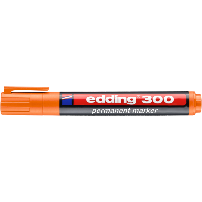 Marker permanentny Edding 300 - pomarańczowy
