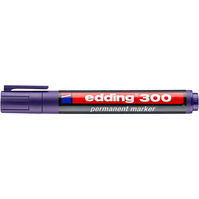 Marker permanentny Edding 300 - fioletowy