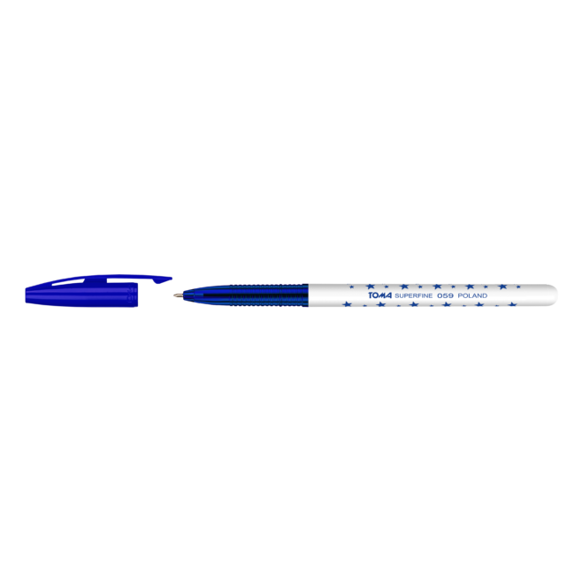 Długopis Reynolds Superfine gwiazdki - niebieski