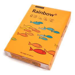 Papier kolorowy Rainbow A4 80g/500ark., nr 22 - pomarańczowy jasny