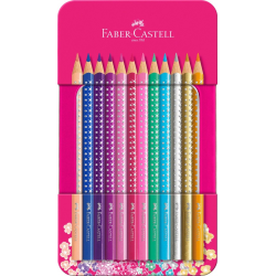 Kredki ołówkowe Faber-Castell Sparkle - 12 kolorów