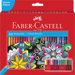Kredki ołówkowe Faber-Castell Zamek - 60 kolorów