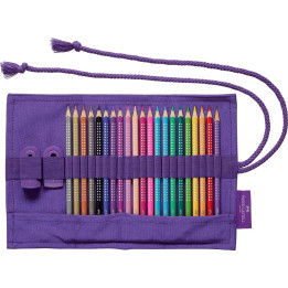 Kredki ołówkowe Faber-Castell Sparkle - 20 kolorów w piórniku rolowanym