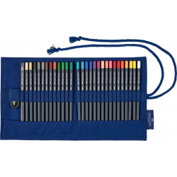 Kredki ołówkowe Faber-Castell Goldfaber - 27 kolorów - piórnik rolowany