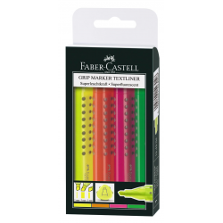 Zakreślacze Faber Castell Grip - 4 kolory
