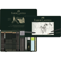 Zestaw ołówków i grafitów Faber-Castell Pitt Graphite - 26 elementów
