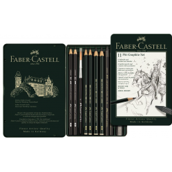 Zestaw ołówków i grafitów Pitt Graphite Faber-Castell  - 11 elementów