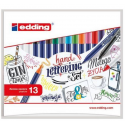 Pisaki kreatywne Edding - Hand Lettering - zestaw 13 szt