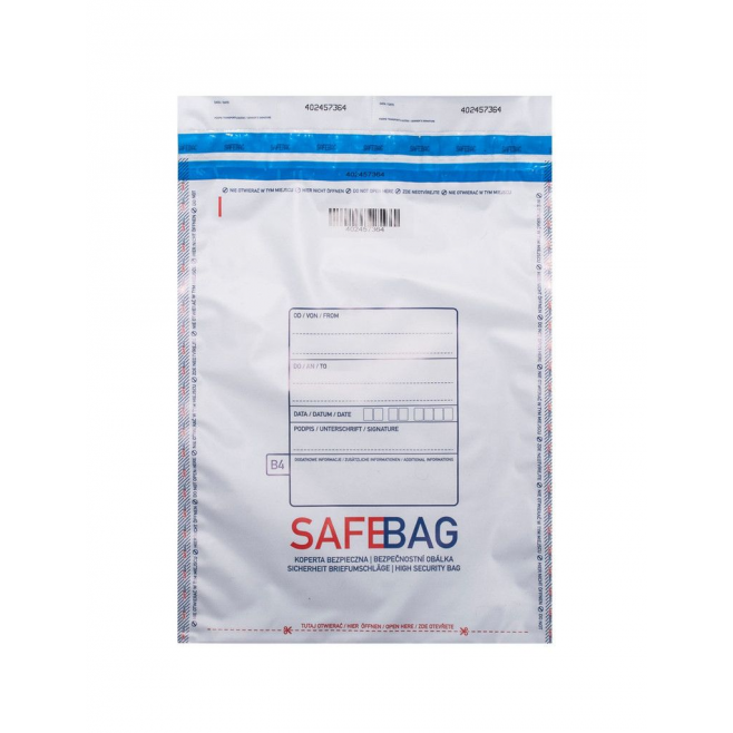 Koperta bezpieczna SafeBag B4+ rozmiar 275 x 375 mm