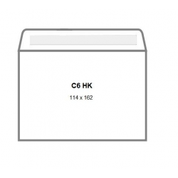 Koperta biała C6 HK / 50 szt