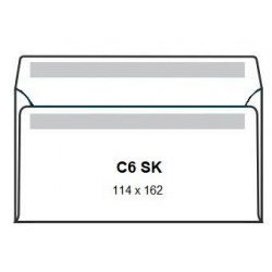 Koperta biała C6 SK / 50 szt