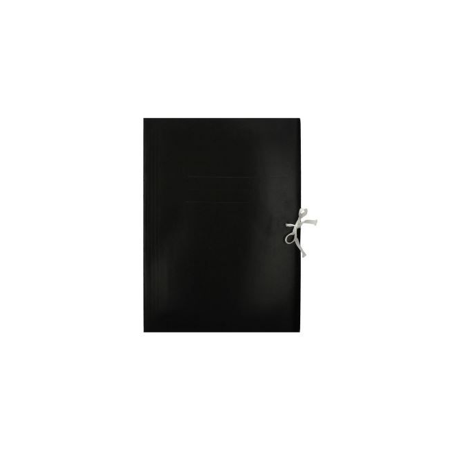 Teczka wiązana Emerson - A4 - 300g - czarna