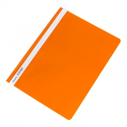 Skoroszyt plastikowy twardy PCV Biurfol - pomarańczowy