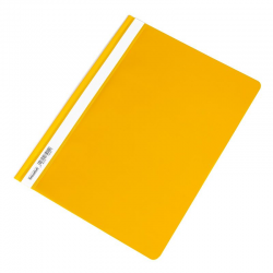 Skoroszyt plastikowy twardy PCV Biurfol - żółty