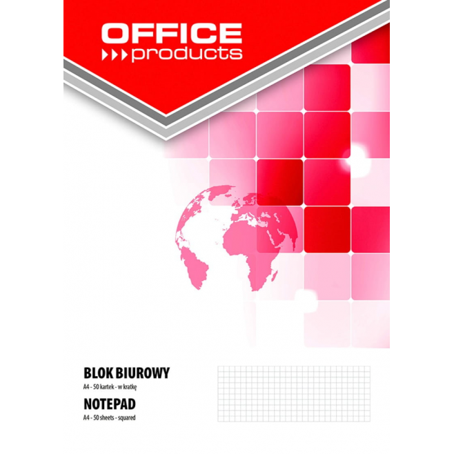 Blok biurowy w kratkę A4 Office Products- 50k