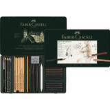Zestaw ołówków i grafitów Pitt Graphite Faber-Castell - 33 elementy