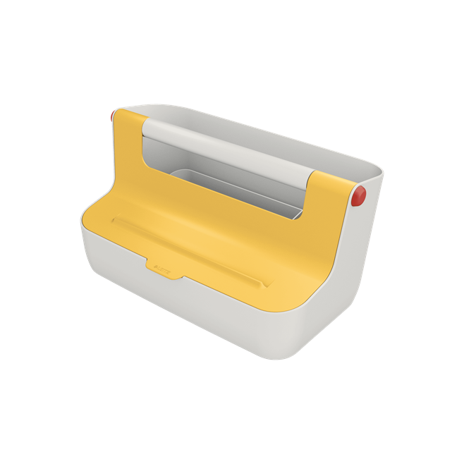 Pojemnik z uchwytem Leitz Cosy - żółty