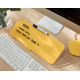 Szklany notatnik na biuro Leitz Cosy poziomy - żółty