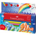 Kredki ołówkowe Faber Castell Jumbo Grip Ocean World  - 8 kolorów + akcesoria