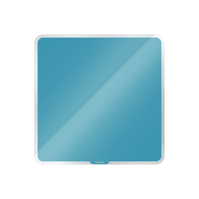 Szklana tablica magnetyczna Leitz Cosy 450x450mm - niebieska