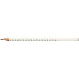 Ołówek grafitowy Faber Catsell Sparkle Pearl Coconut Milk - biały