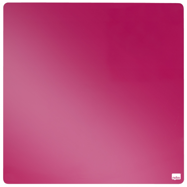 Tabliczka magnetyczna Nobo 36 x 36 cm - różowa