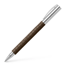 Pióro kulkowe Ambition 3D Croco Faber-Castell - brązowe