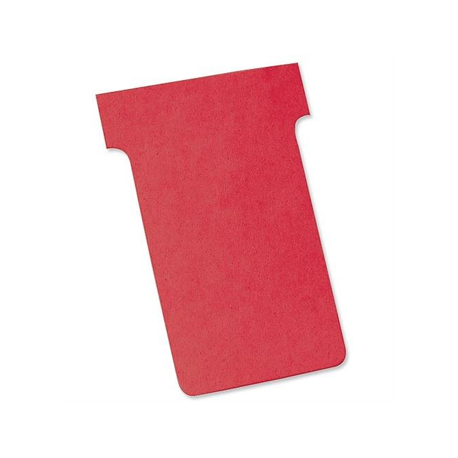 Karteczki T-Card Nobo, rozmiar 2 czerwone/100szt