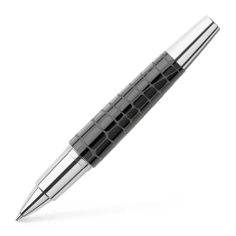 Pióro kulkowe E-motion Resin I Faber-Castell - Croco, czarne