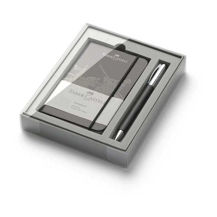 Długopis i notes Faber Castell Ambition - Resin Black