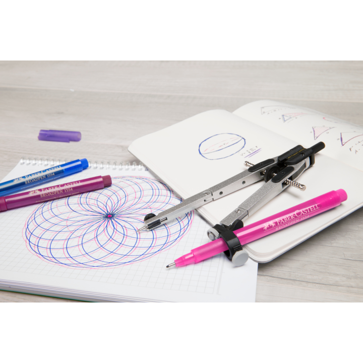 Cienkopis Faber Castell 1554 Broadpen 0,8mm - różowy