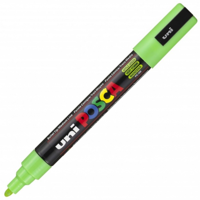 Marker z tuszem pigmentowym Uni POSCA PC-5M - zielony jabłkowy