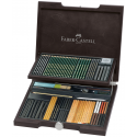 Zestaw Pitt Monochrome Faber-Castell - 85 elementów/ drewniana kaseta