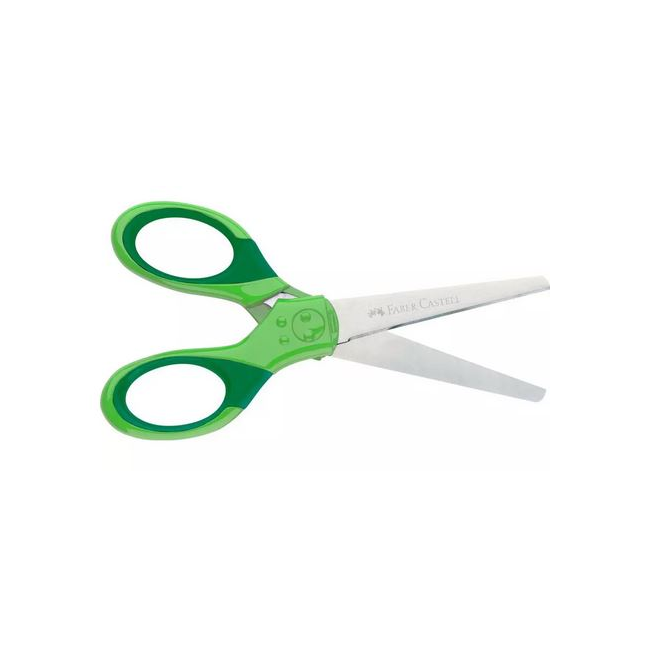 Nożyczki Faber Castell Grip 13,5 cm - zielone